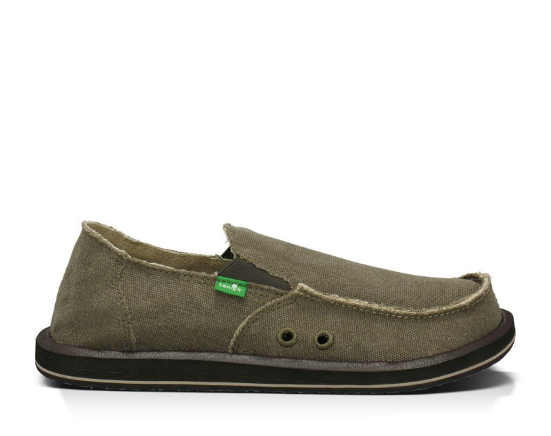 Sanuk Mens Vagabond Brown Shoes | HJLQOY605